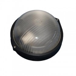 Rubino R2, 1x GLS 100W / E27, SPAARLAMP, zwart, frosted polycarbonaat lichtkap, IP: 54, klasse: I